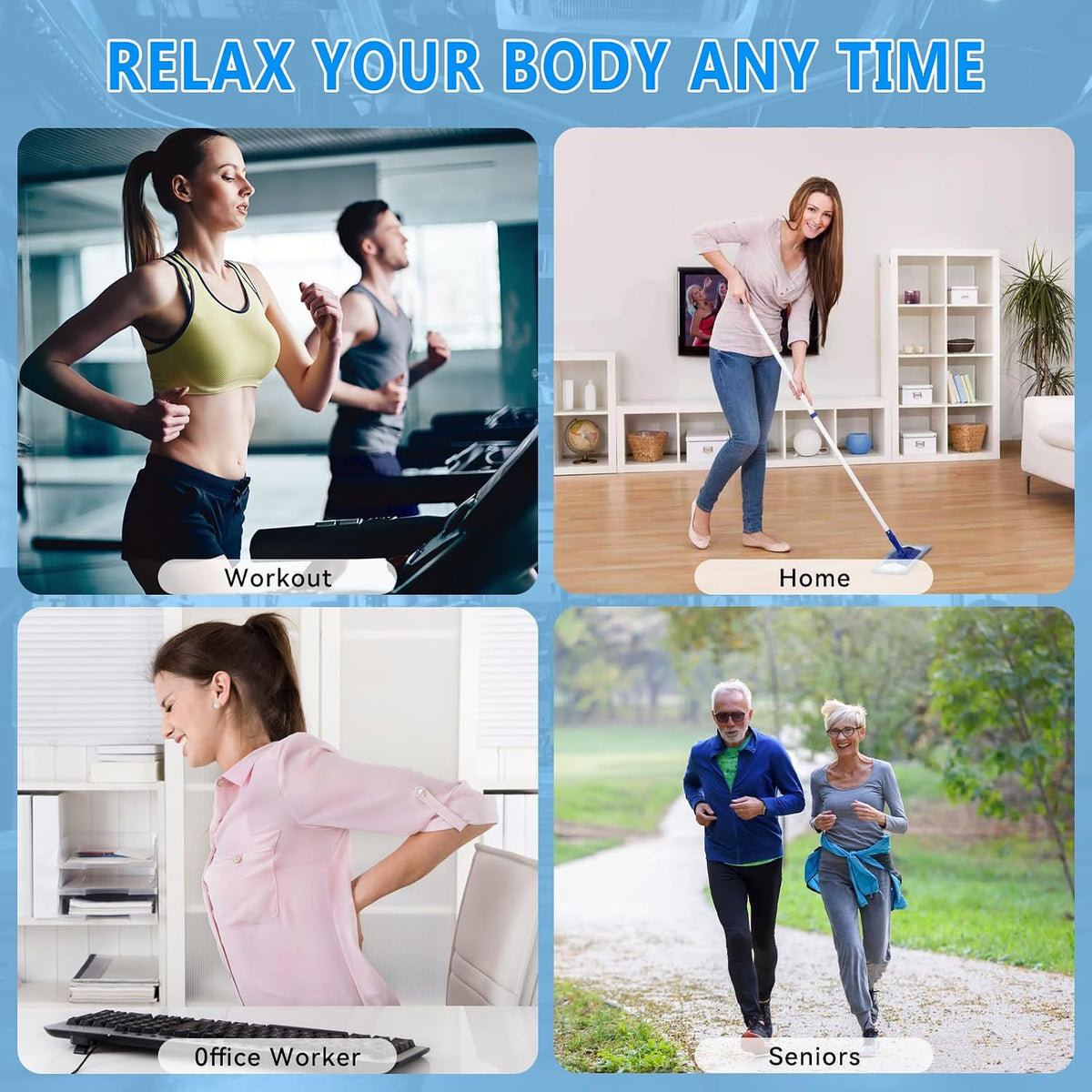 Massage Gun, Muscle Massage Gun for Athletes Handheld Electric Deep Tissue Back Massager, Percussion Massage Device for Pain Relief with 30 Speed Levels 9 Heads Black