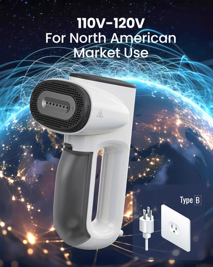 Magic 1 Vacuum Steamer, Handheld Travel Garment Steamer for Clothes, 2300Pa Suction for Fabric Grip, Featuring Exclusive Airiron Technology (For 110-120V Use)